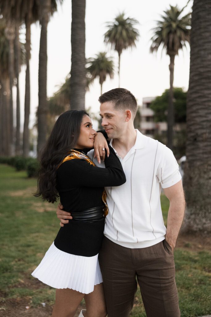 los angeles engagement photo